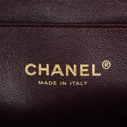 Chanel Lambskin Quilted Clutch With Chain Flap Bordeaux 6 of 8