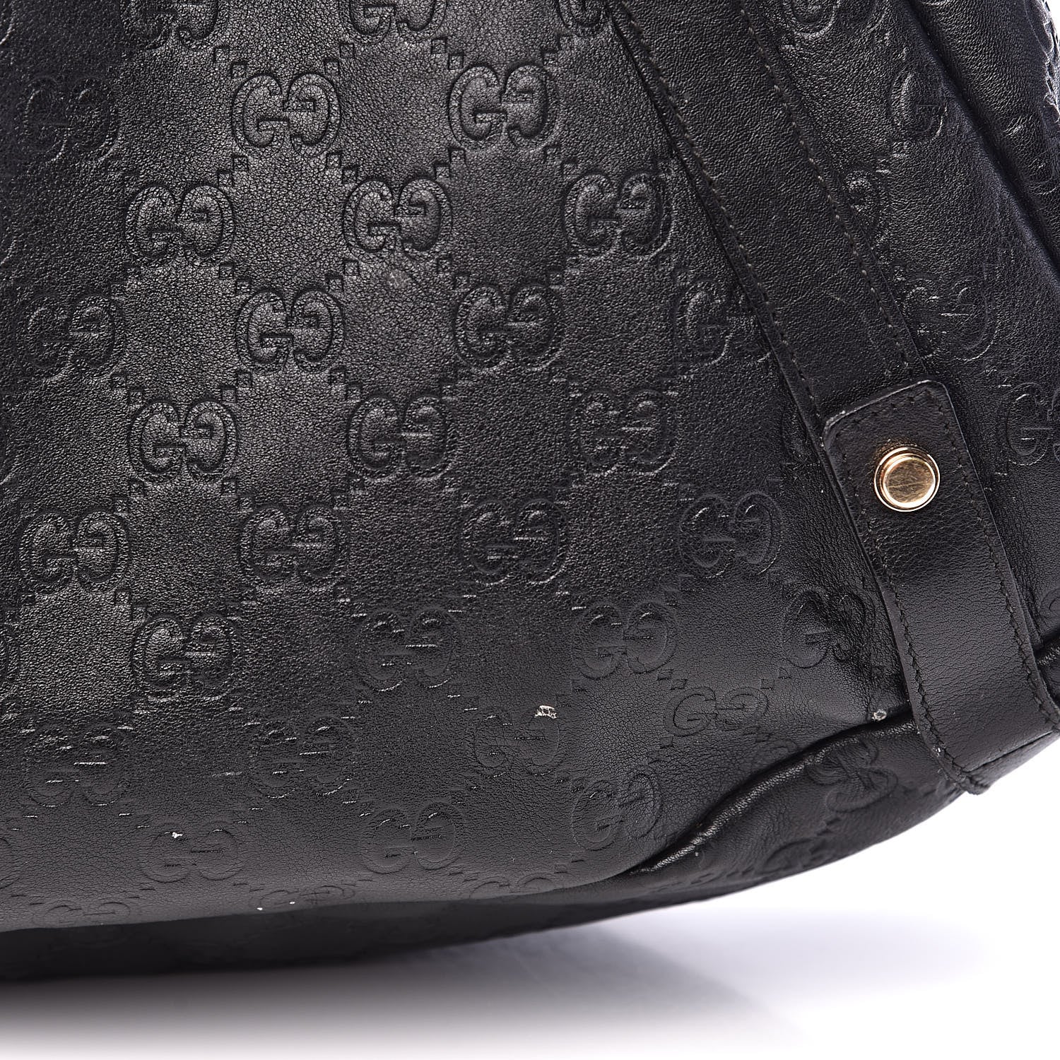 Gucci Guccissima Medium Abbey Shoulder Bag Black 14 of 16