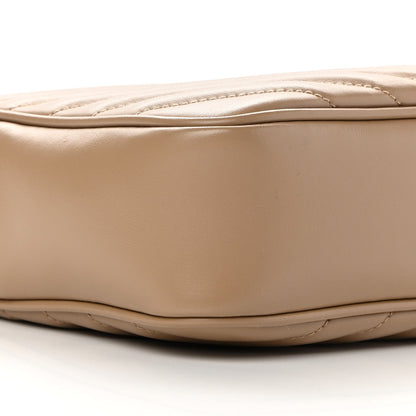 Saint Laurent Calfskin Matelasse Monogram Lou Camera Bag Dark Beige 9 of 10