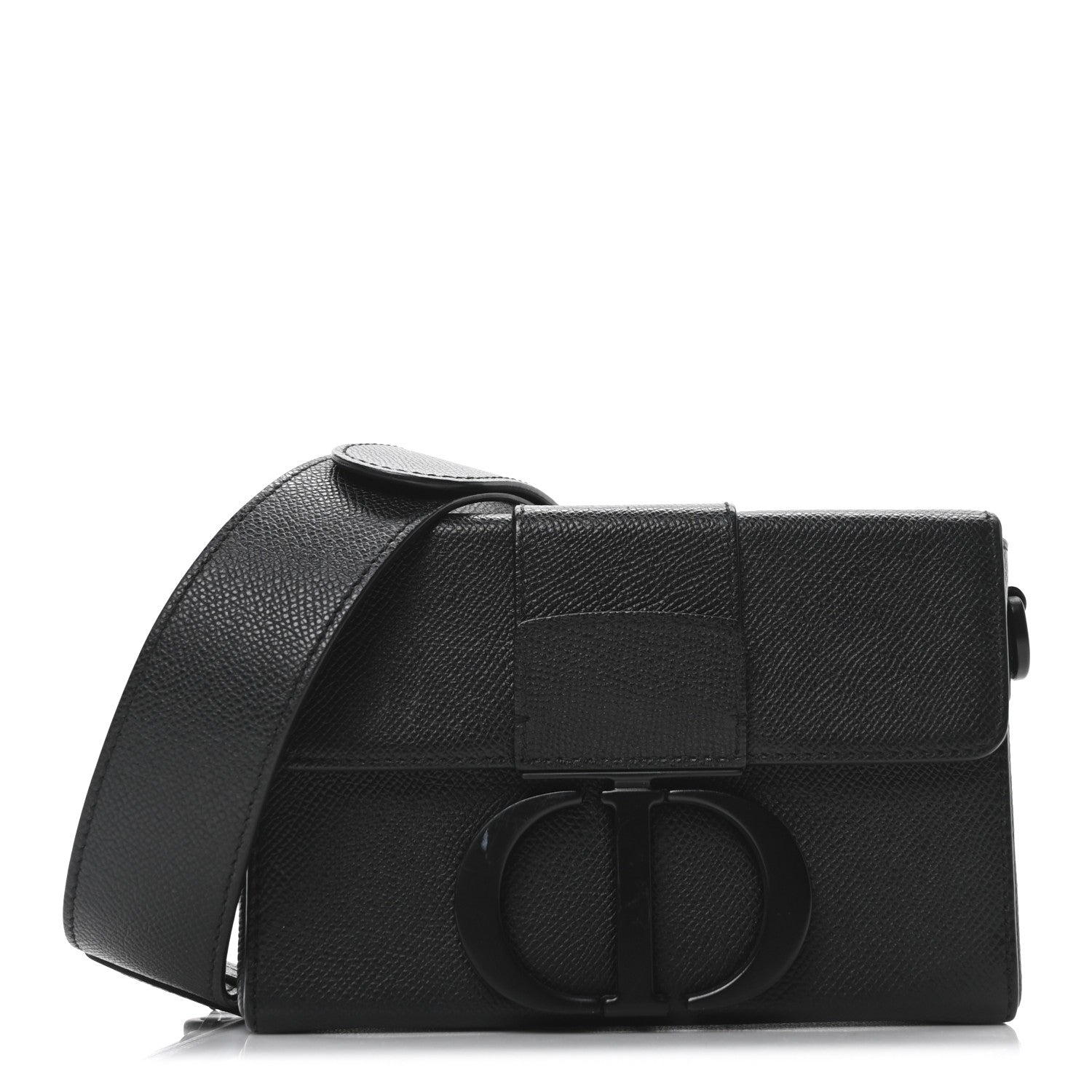 Christian Dior Ultra Matte Grained Calfskin 30 Montaigne Box Bag Black 1 of 9