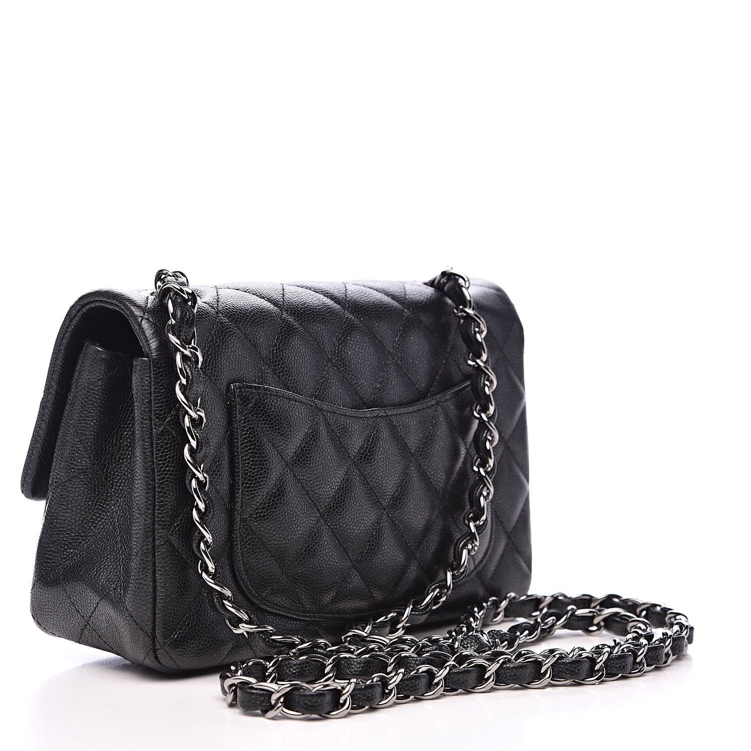 Chanel Iridescent Caviar Quilted Mini Rectangular Flap Black 3 of 14