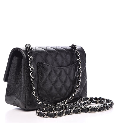 Chanel Iridescent Caviar Quilted Mini Rectangular Flap Black 3 of 14
