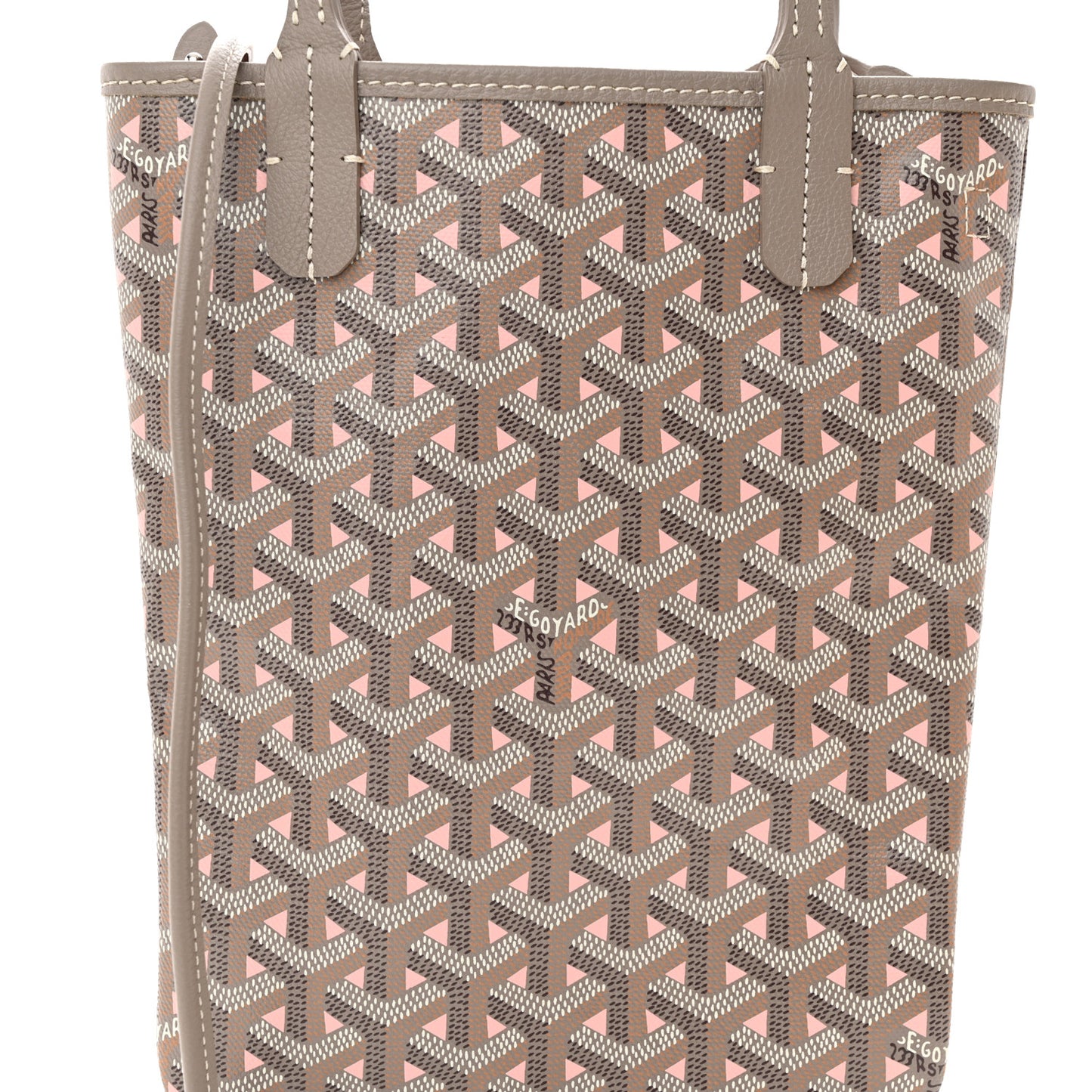 Goyardine Poitiers Claire Voie Tote Grege Powder Pink