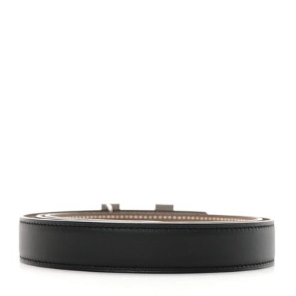 Hermes Swift Epsom 24mm Mini Constance H Belt 90 Black Etoupe 2 of 5
