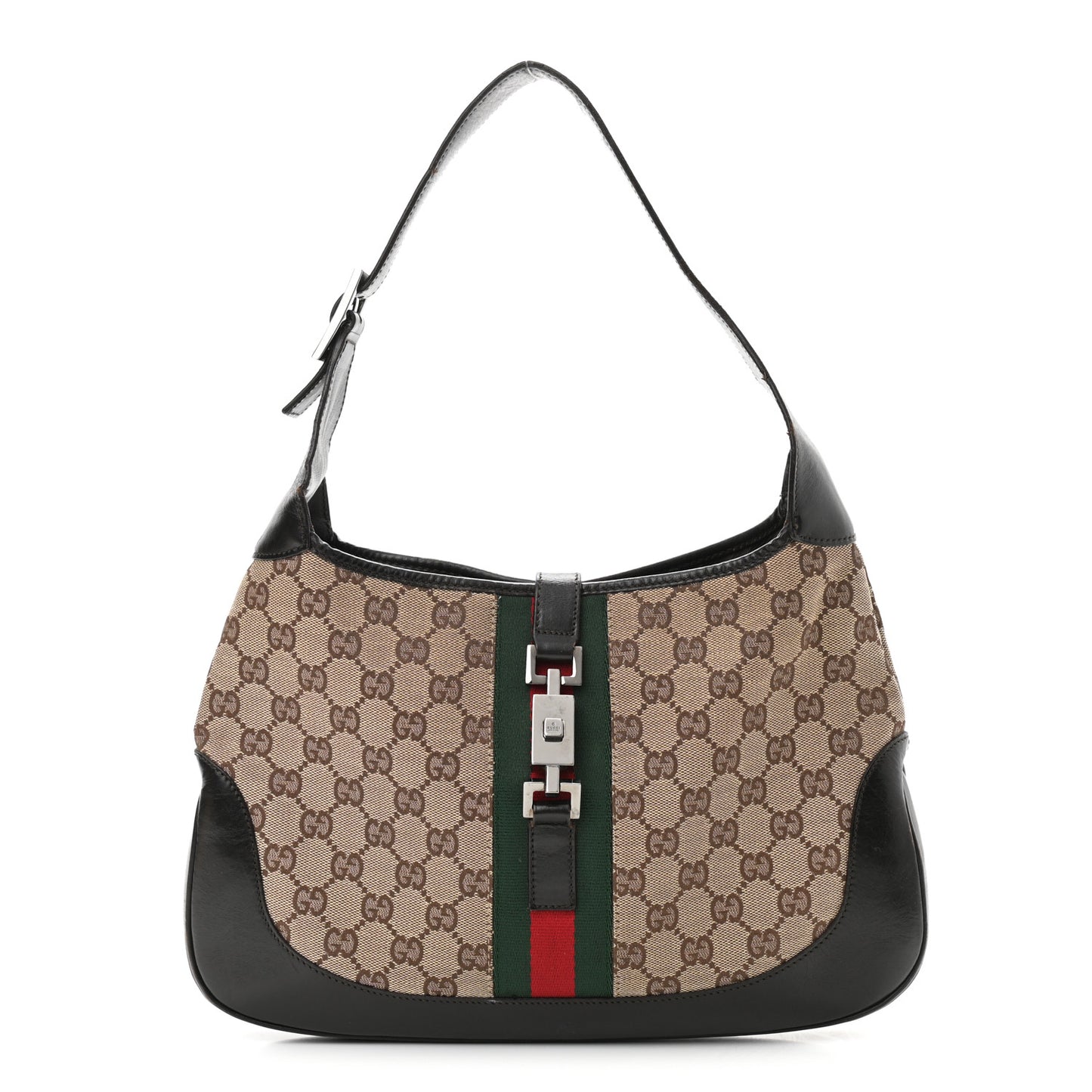 Monogram Web Jackie O Hobo Dark Brown