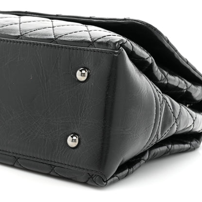 Chanel Glazed Calfskin Quilted Large Lady Pearly Flap Black 11 of 14