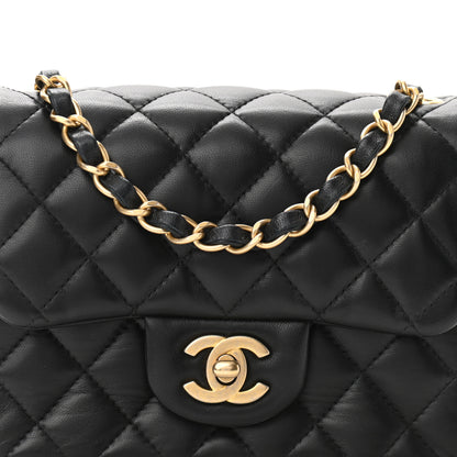 Chanel Lambskin Quilted Mini Square Flap Black 8 of 11