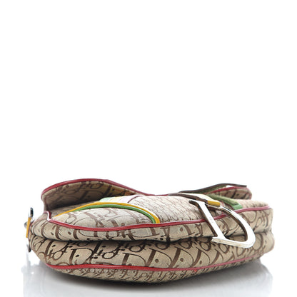 Christian Dior Monogram Rasta Saddle Bag Beige 4 of 12