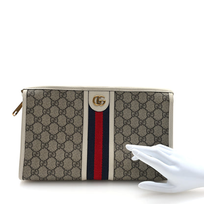 Gucci GG Supreme Monogram Web Toiletry Case White 2 of 6