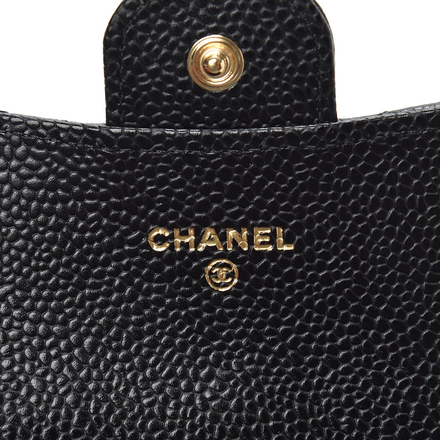 Chanel Caviar Quilted Flap Card Holder Wallet Black 7 of 8