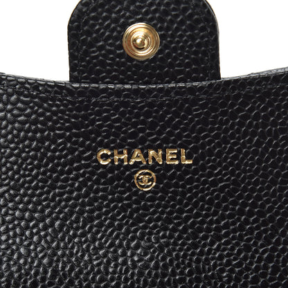 Chanel Caviar Quilted Flap Card Holder Wallet Black 7 of 8