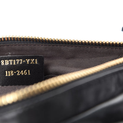 Fendi Goatskin Zip It Satchel Black 9 of 10
