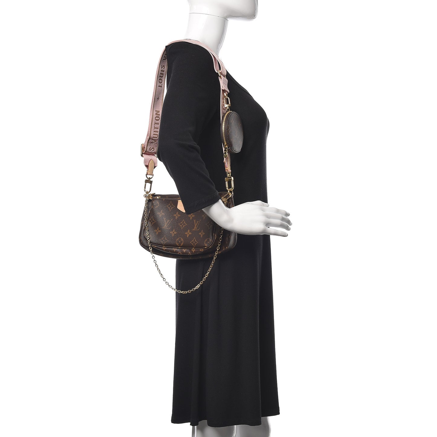 Monogram Multi Pochette Accessories Rose Clair