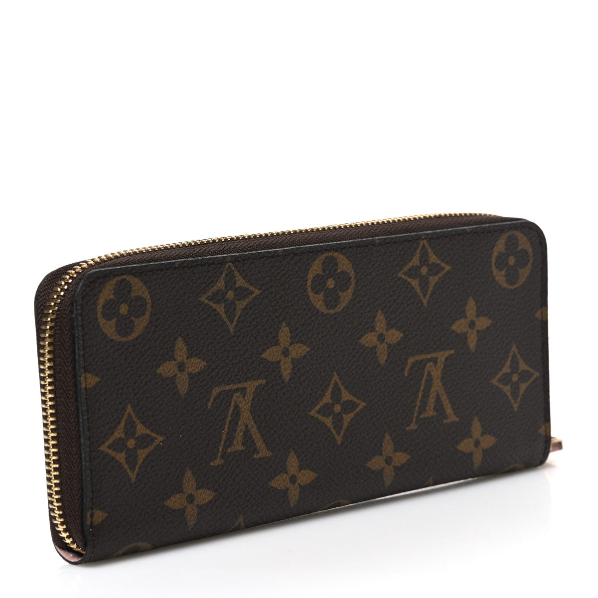Monogram Clemence Wallet Rose Ballerine