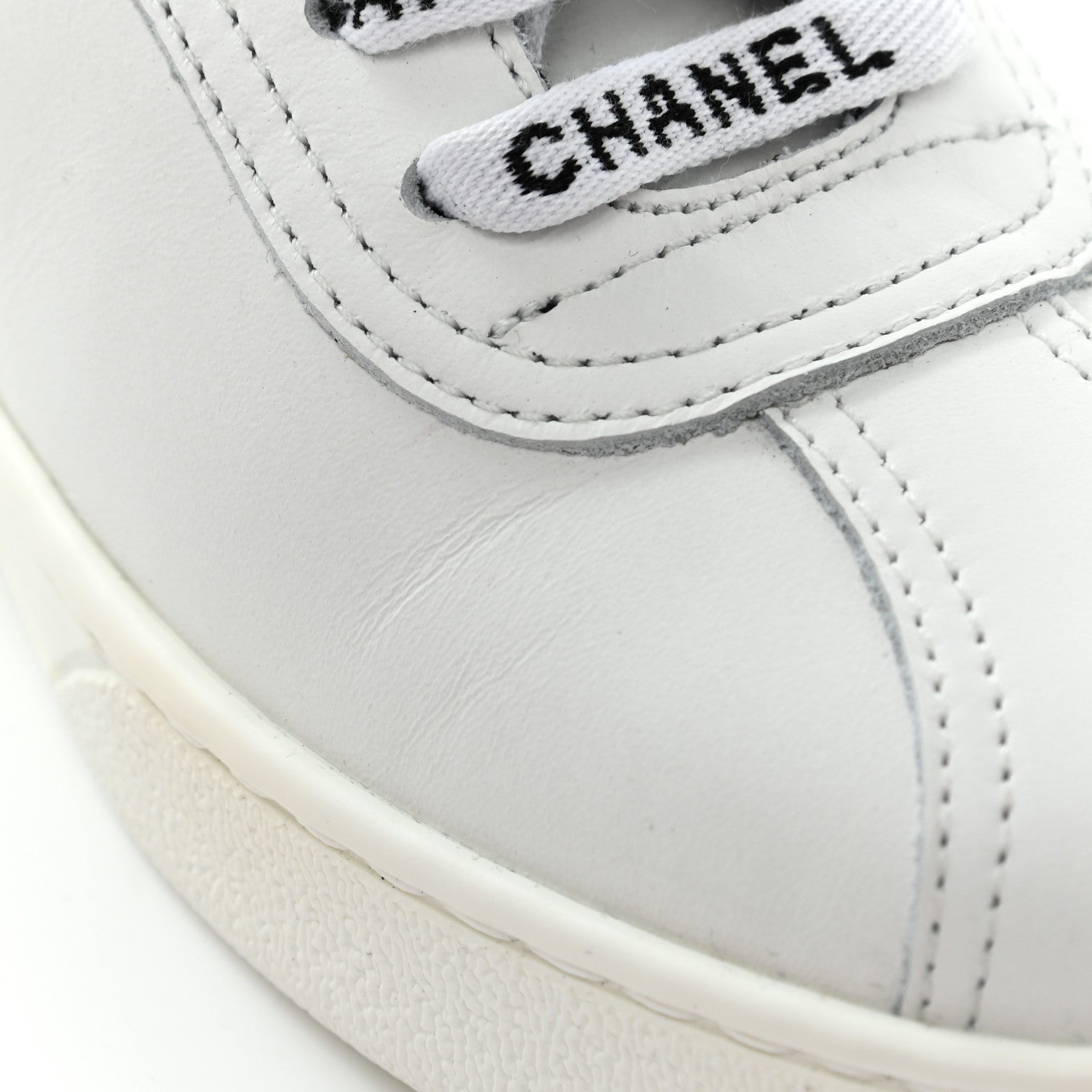 Chanel Calfskin CC Sneakers 36 White 11 of 11