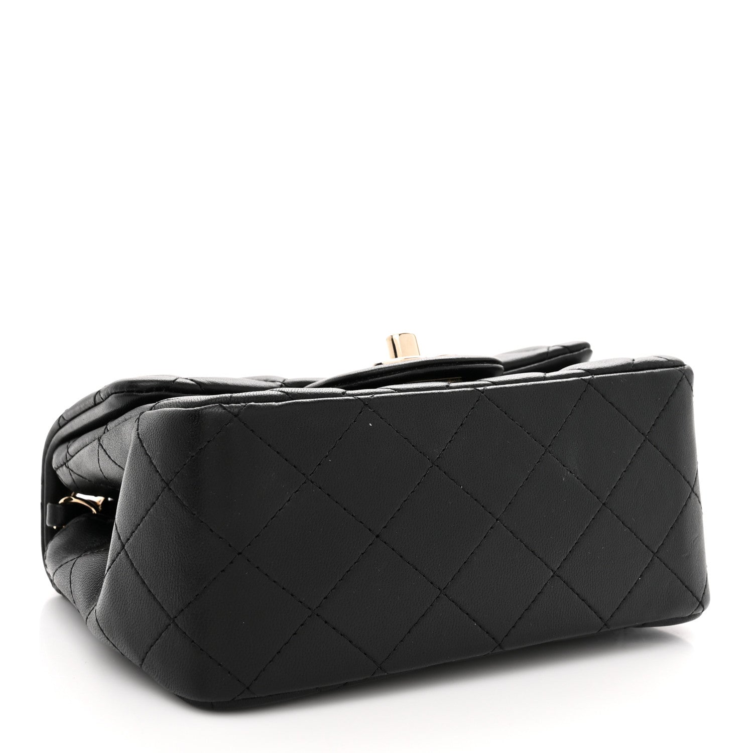 Chanel Lambskin Quilted Mini Square Flap Black 4 of 12