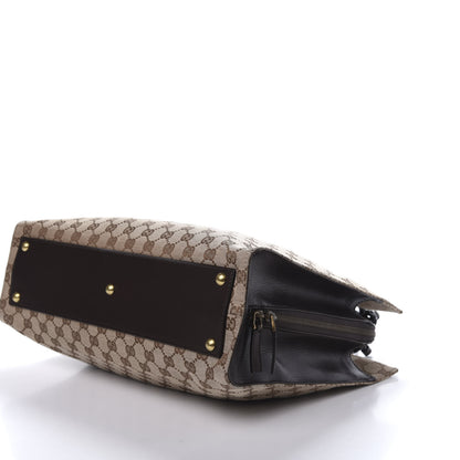 Gucci Monogram Woven Shoulder Bag Brown 9 of 12