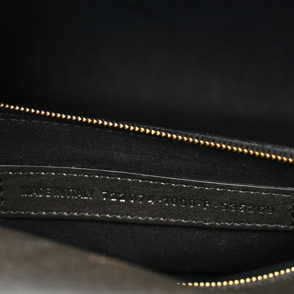 Balenciaga Used Calfskin Money Top Handle Handbag Black 7 of 14