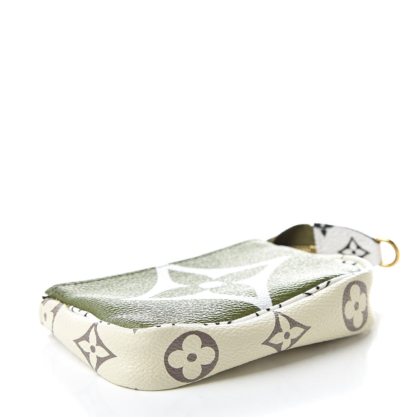 Monogram Giant Micro Pochette Accessories Kaki White