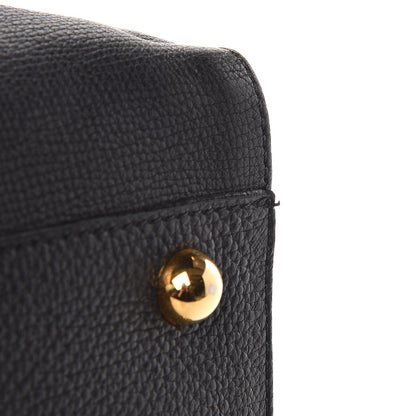Burberry Grainy Calfskin House Check Small Canterbury Black 9 of 9