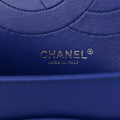 Chanel Patent Caviar Quilted 2.55 Reissue 227 Flap Royal Blue 6 of 10