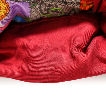 Gucci Silk Monogram Flora Print Headband M Red 6 of 6