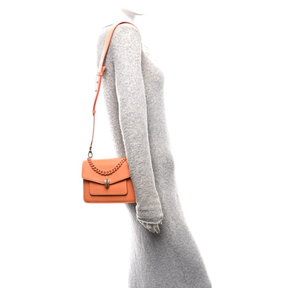 Bulgari Calfskin Serpenti Forever Maxi Chain Crossbody Bag Orange 2 of 11