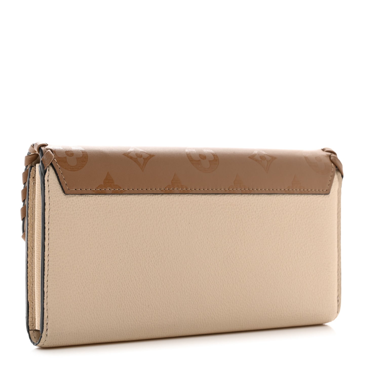 Monogram Cuir Plume Very Wallet Sesame Creme