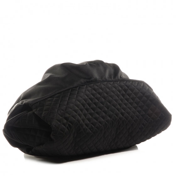 Satin Melrose Hobo Black
