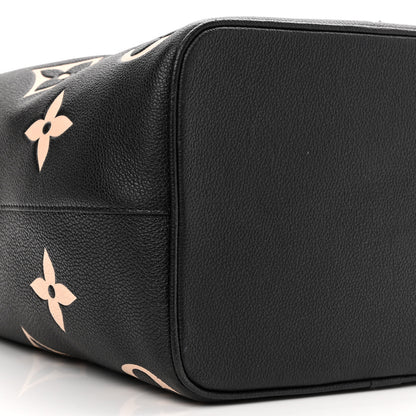 Louis Vuitton Empreinte Monogram Giant Neonoe MM Black Beige 8 of 9