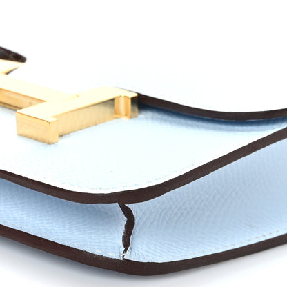 Hermes Epsom Constance Slim Wallet Bleu Brume 10 of 11