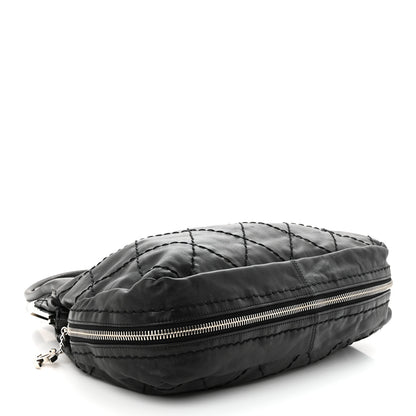Chanel Calfskin Stitched Expandable Frame Bag Black 4 of 10