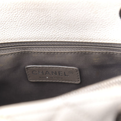 Chanel Caviar Quilted Grand Shopping Tote GST White 7 of 23