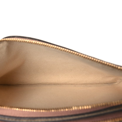 Louis Vuitton Empreinte Monogram Giant Double Zip Pochette Creme Bois De Rose 4 of 8