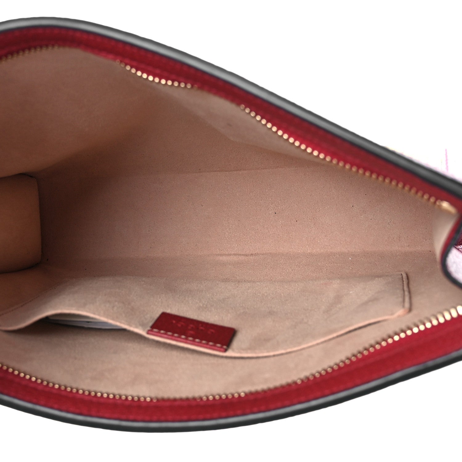 Gucci GG Supreme Monogram Flora Web Ophidia Pouch Red 5 of 9