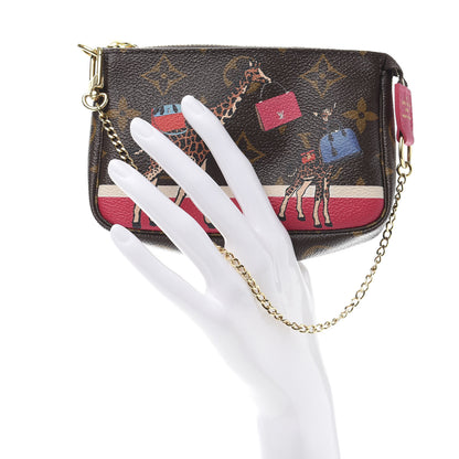 Louis Vuitton Monogram 2017 Christmas Animation Mini Pochette Accessories 2 of 9
