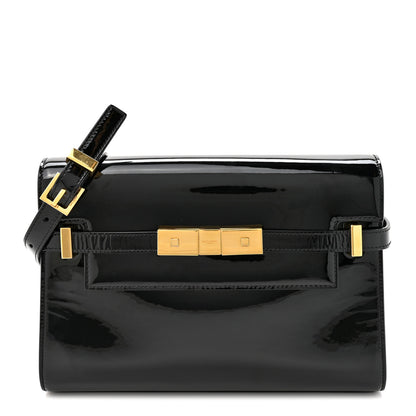 Saint Laurent Patent Small Manhattan Shoulder Bag Black 1 of 11