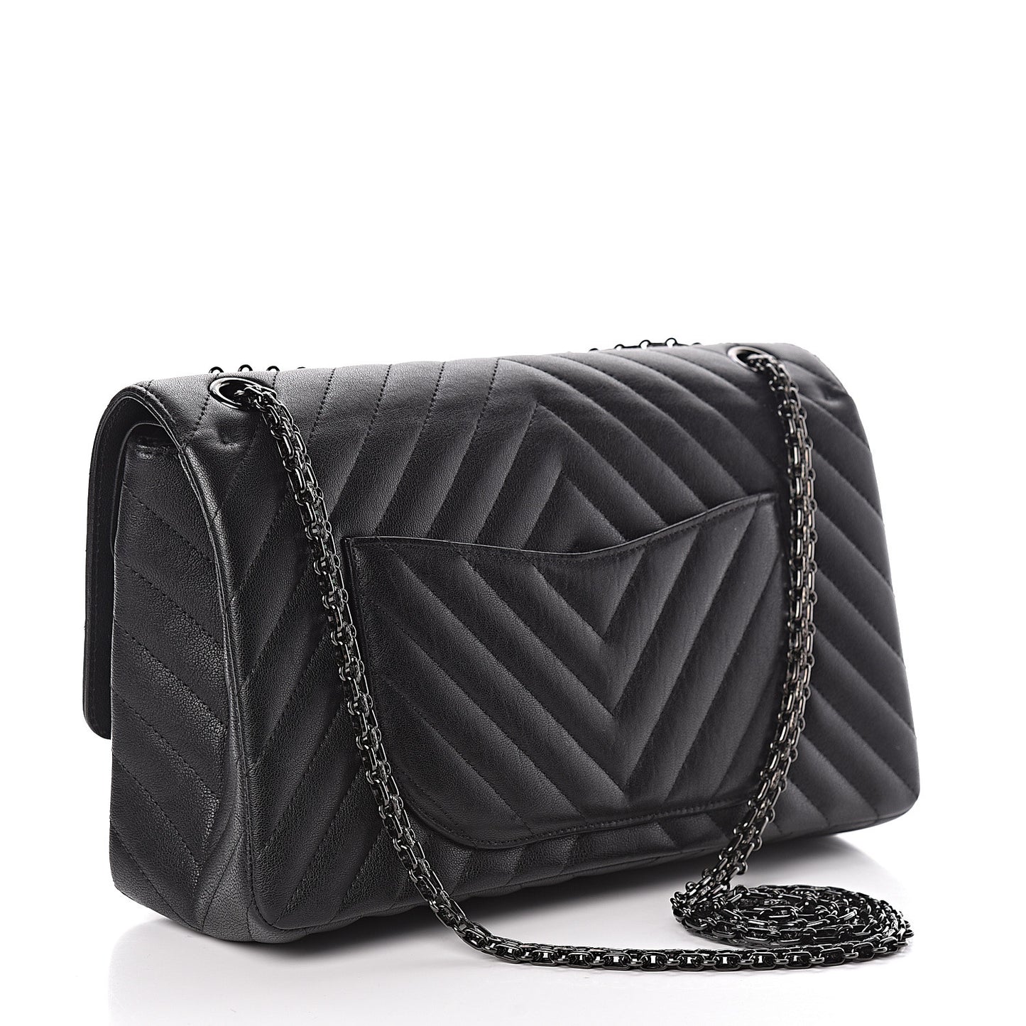 Sheepskin Chevron Quilted 2.55 Reissue 226 Flap So Black