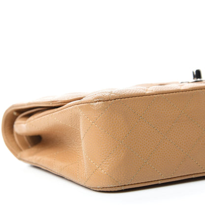 Chanel Caviar Quilted Medium Double Flap Beige 6 of 18