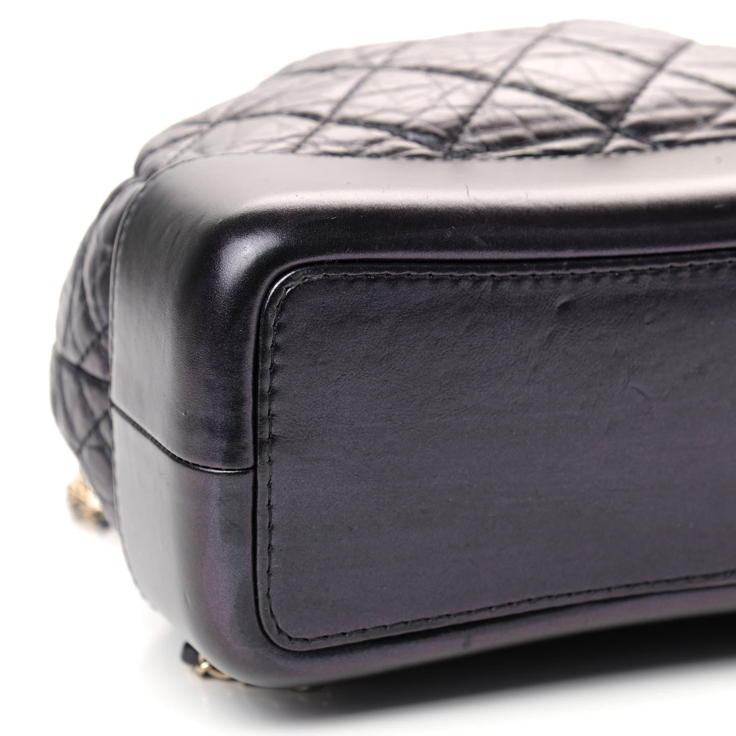 Chanel Aged Calfskin Quilted Small Gabrielle Backpack Black 5 of 8