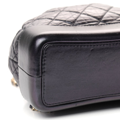 Chanel Aged Calfskin Quilted Small Gabrielle Backpack Black 5 of 8