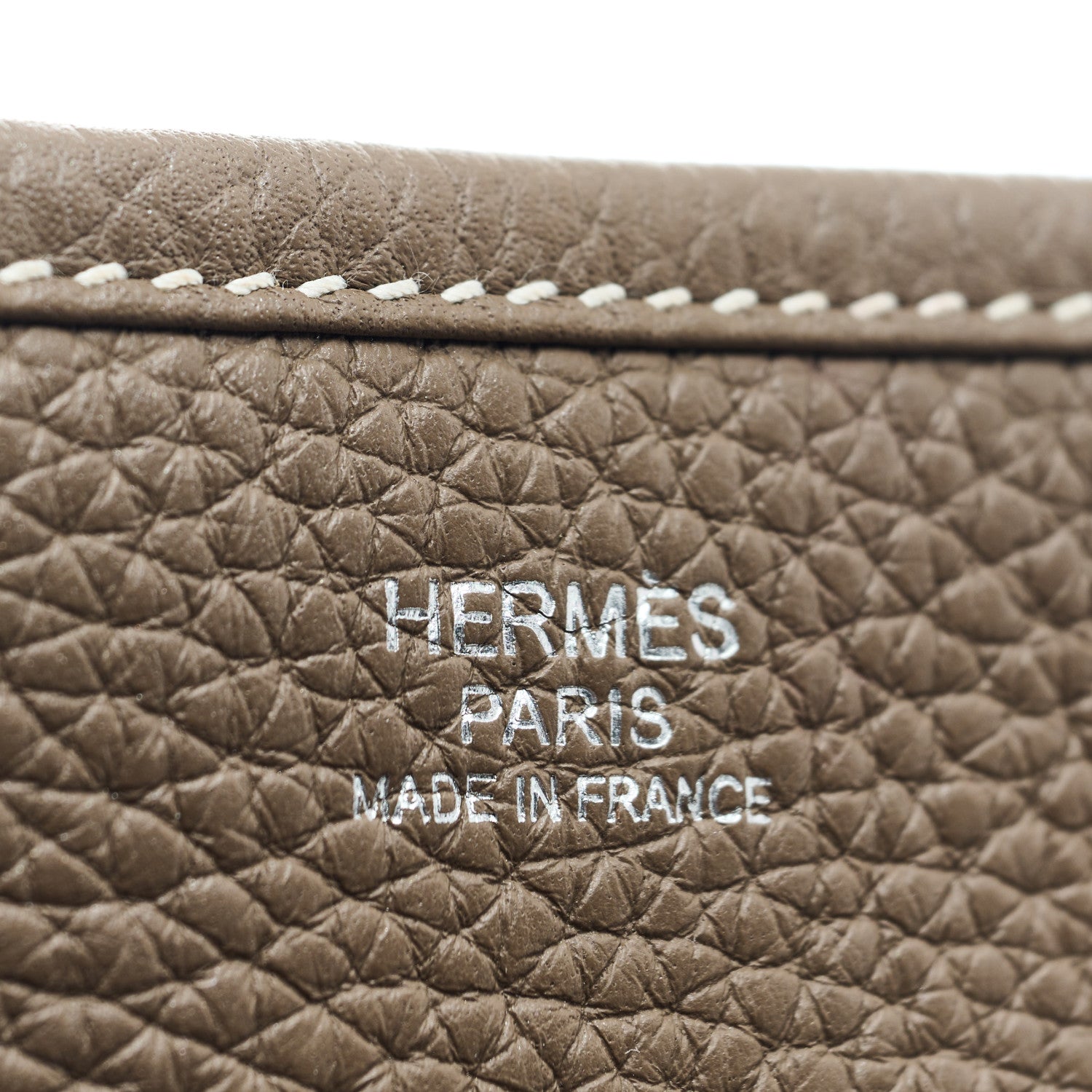 Hermes Taurillon Clemence Evelyne III PM Etoupe 7 of 11