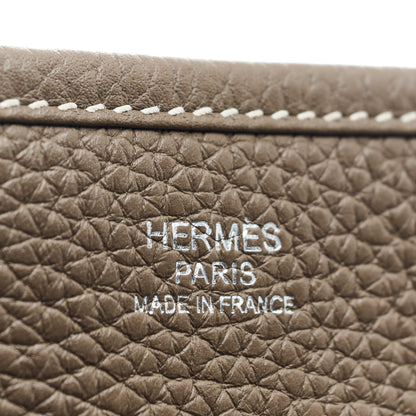Hermes Taurillon Clemence Evelyne III PM Etoupe 7 of 11