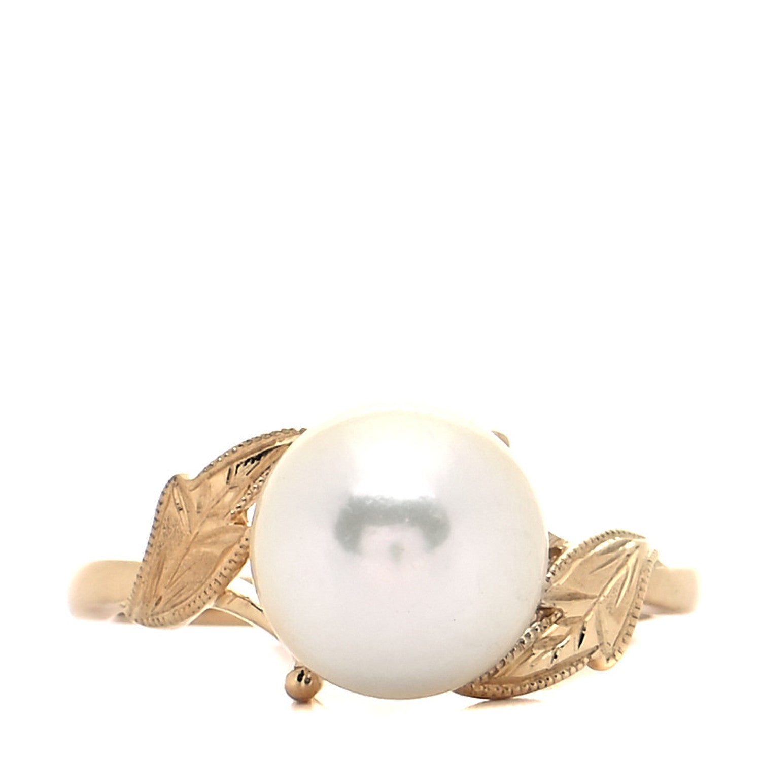 Mikimoto 18K Yellow Gold Akoya Pearl 8.5mm Ring 49 5 1 of 5