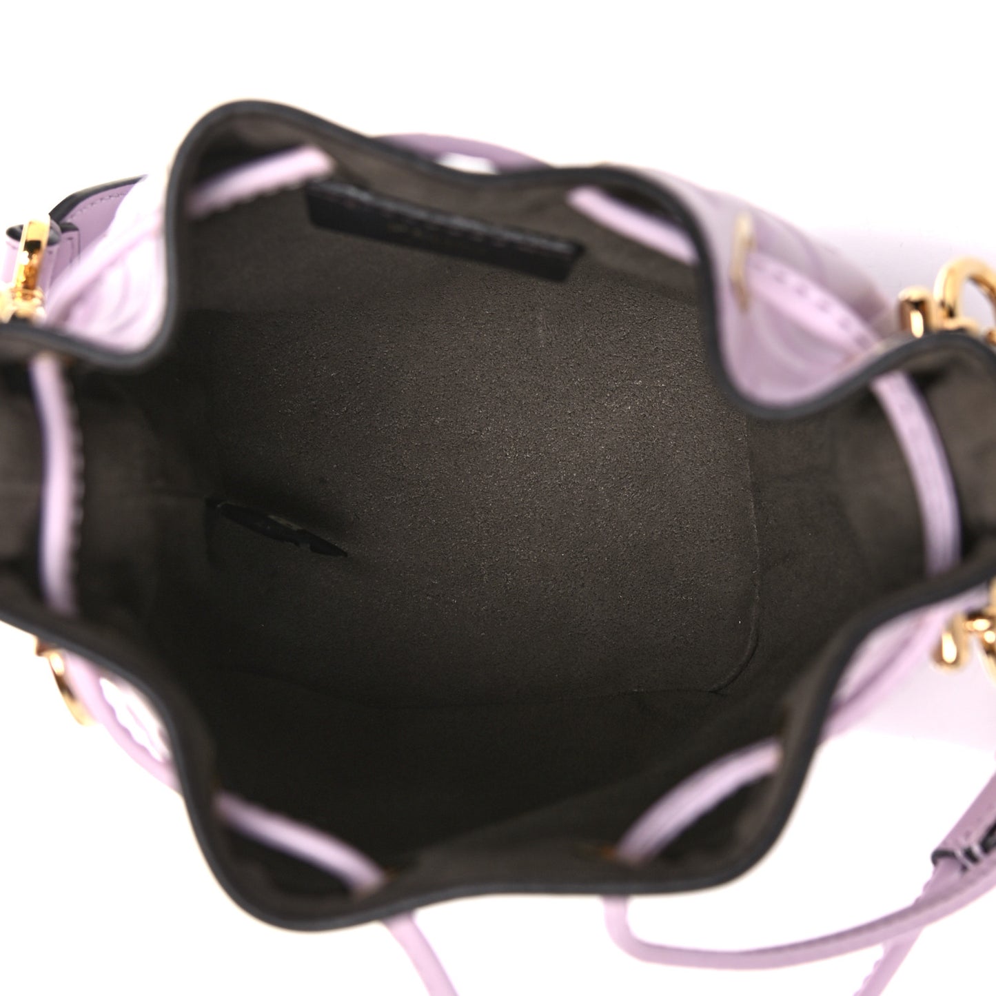 Vitello Termosport F is Fendi FF 1974 Embossed Mini Mon Tresor Bucket Bag Anemone