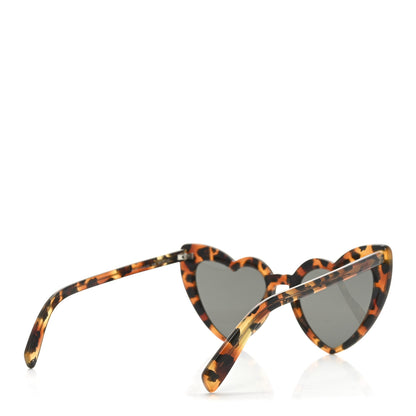Saint Laurent Acetate Heart Frame Loulou SL181 Sunglasses Tortoise 4 of 8