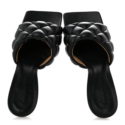 Bottega Veneta Nappa Matelasse Padded Mule Sandals 35.5 Black 2 of 8