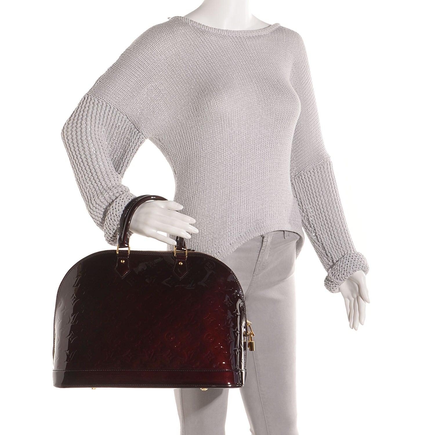 Louis Vuitton Vernis Alma GM Amarante 2 of 6