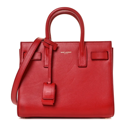 Saint Laurent Calfskin Nano Sac De Jour Lipstick Red 1 of 10