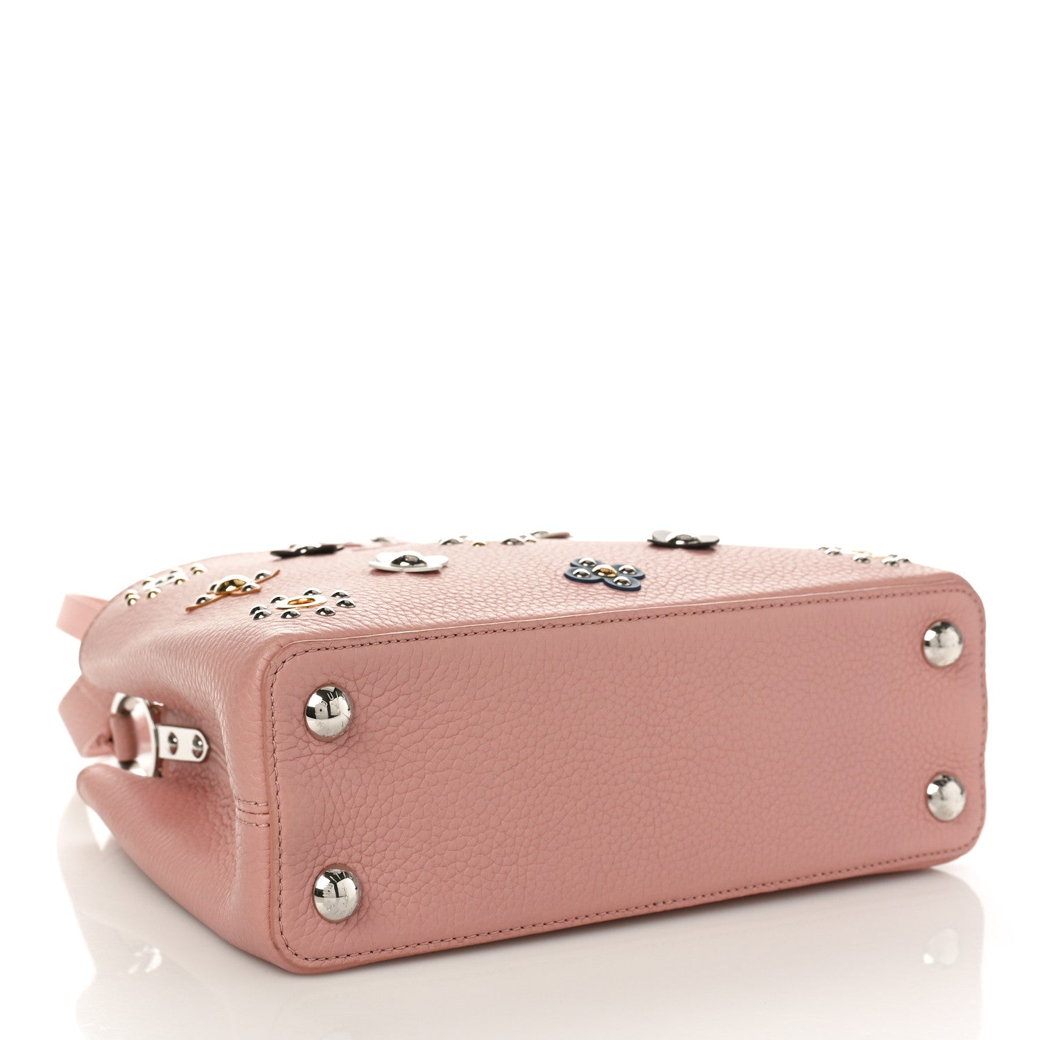 Louis Vuitton Taurillon Mechanical Flowers Capucines BB Magnolia 4 of 9